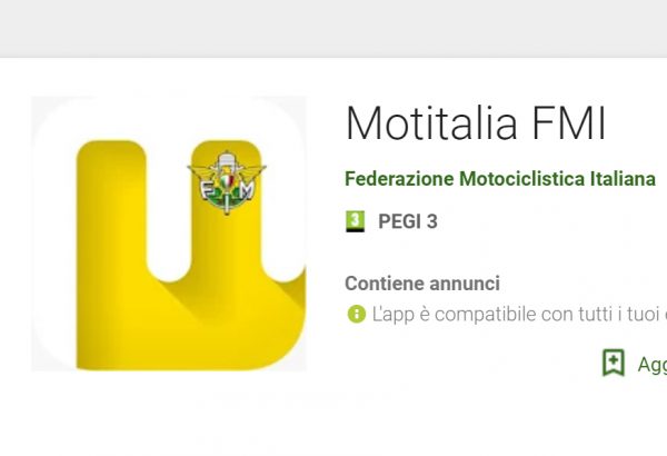 Per TUTTI i tesserati, nuova App di Motitalia!