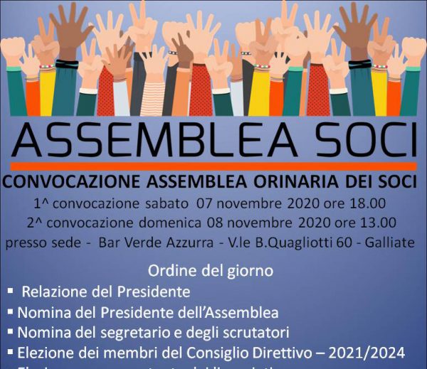Convocazione Assemblea Ordinaria dei Soci